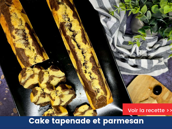 Cake tapenade et parmesan